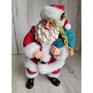 Clothtique possible dreams giddy up Santa‎ Claus Xmas figure decor